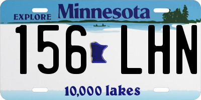 MN license plate 156LHN