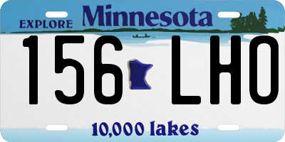 MN license plate 156LHO