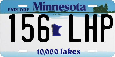 MN license plate 156LHP