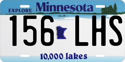 MN license plate 156LHS