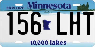 MN license plate 156LHT