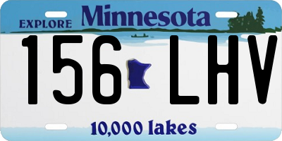 MN license plate 156LHV