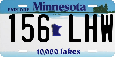 MN license plate 156LHW