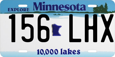 MN license plate 156LHX