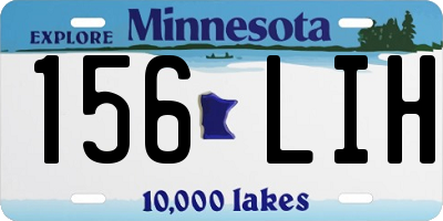 MN license plate 156LIH