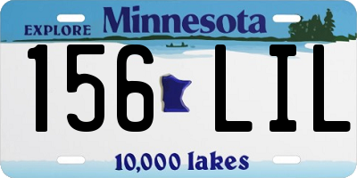 MN license plate 156LIL