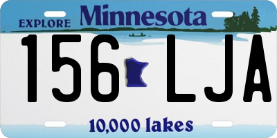 MN license plate 156LJA