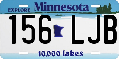 MN license plate 156LJB