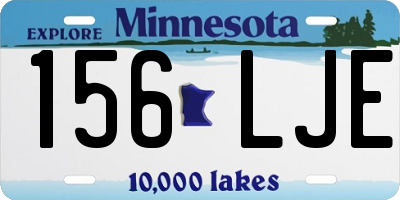 MN license plate 156LJE