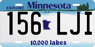 MN license plate 156LJI