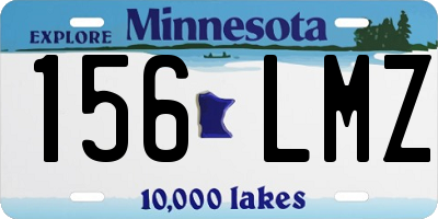 MN license plate 156LMZ