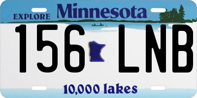MN license plate 156LNB