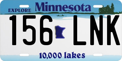 MN license plate 156LNK