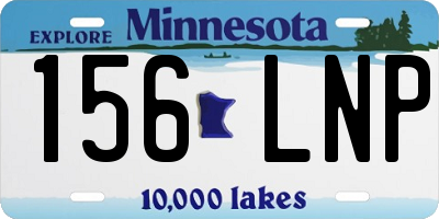 MN license plate 156LNP