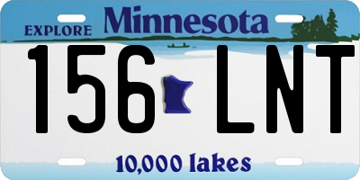MN license plate 156LNT