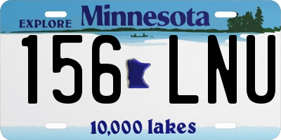 MN license plate 156LNU