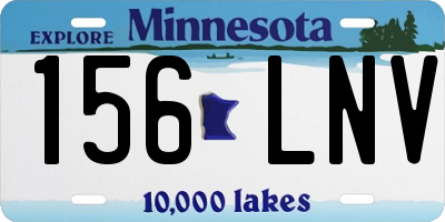 MN license plate 156LNV