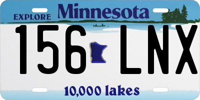 MN license plate 156LNX