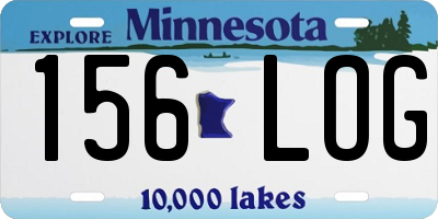 MN license plate 156LOG