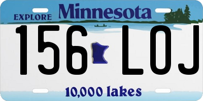 MN license plate 156LOJ