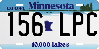 MN license plate 156LPC
