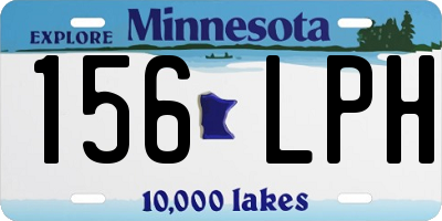 MN license plate 156LPH