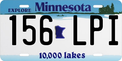 MN license plate 156LPI