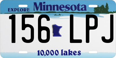 MN license plate 156LPJ