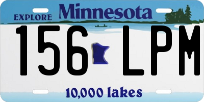 MN license plate 156LPM