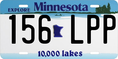 MN license plate 156LPP