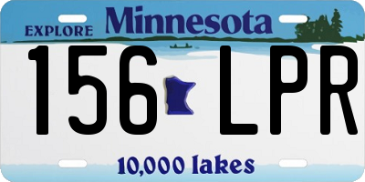 MN license plate 156LPR
