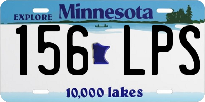 MN license plate 156LPS