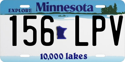 MN license plate 156LPV