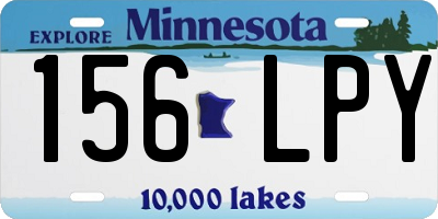 MN license plate 156LPY