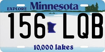 MN license plate 156LQB