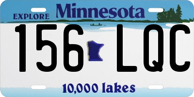 MN license plate 156LQC