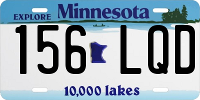 MN license plate 156LQD