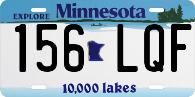 MN license plate 156LQF