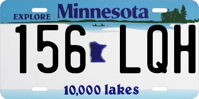 MN license plate 156LQH