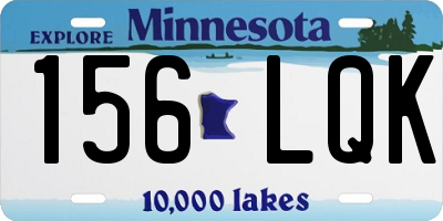 MN license plate 156LQK
