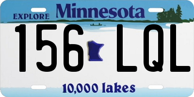 MN license plate 156LQL