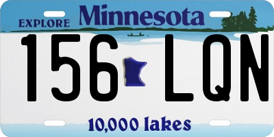 MN license plate 156LQN