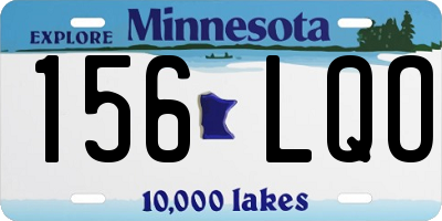 MN license plate 156LQO