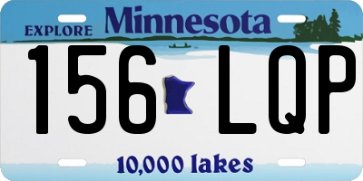 MN license plate 156LQP