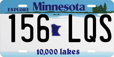 MN license plate 156LQS
