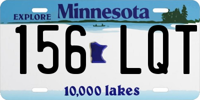 MN license plate 156LQT