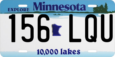 MN license plate 156LQU