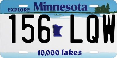 MN license plate 156LQW