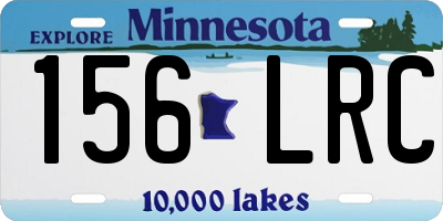 MN license plate 156LRC