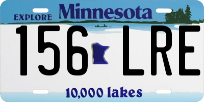 MN license plate 156LRE